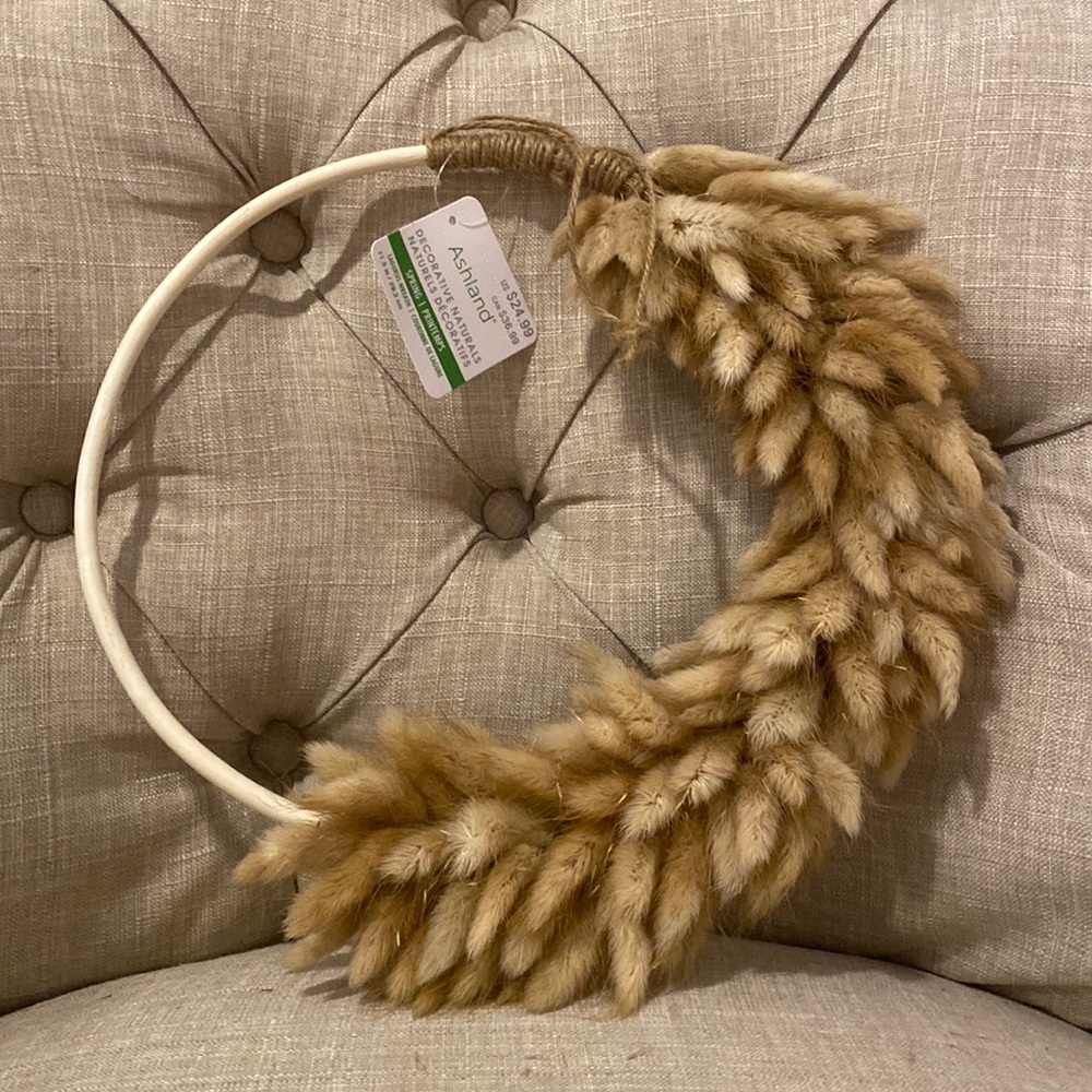 NWT Lagurus Wreath by Ashland